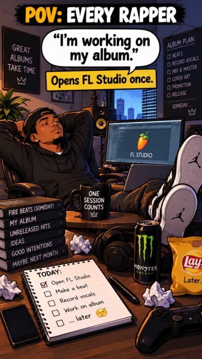 working on album